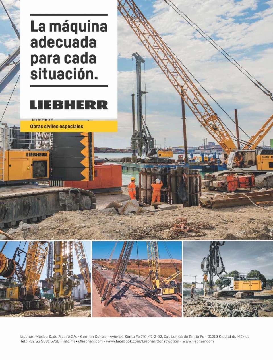 Gruas de Celosias sobre orugas, Diseño extremadamente robusto para operaciones mas exigentes, Optimizacion en reduccion del consumo de combustible y en contaminacion auditiva,