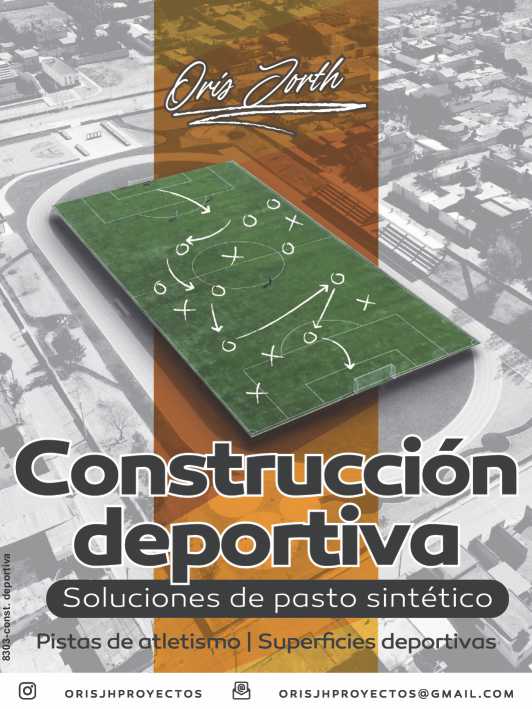 Construccion Deportiva. Soluciones de pasto sintetico. Pistas de atletismo, Superficies deportivas.